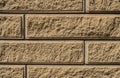 Texture of sand-colored bricks background close up Royalty Free Stock Photo