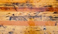 The texture of the sawn wood is a view from the side. Abstract Brown Vintage Rural Wood Background