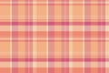 Texture seamless fabric of pattern tartan textile with a check plaid background vector