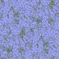 texture of a seamless flower pattern. blue flax. decorative design elements Royalty Free Stock Photo