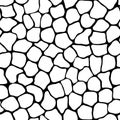 Texture - seamless pattern of irregular cells Royalty Free Stock Photo
