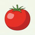 Texture, set against a plain light background, emphasizing the tomato s Royalty Free Stock Photo