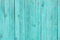 Texture of shabby wooden planks in blue. Peeling paint on wood grain surface. Old wooden background painted in turquoise colors. Royalty Free Stock Photo