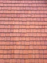 The texture of the shingles is close-up. Roofing material Royalty Free Stock Photo