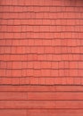 The texture of the shingles is close-up. Roofing material Royalty Free Stock Photo