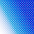 Abstract Shiny Blue Diamonds and Circles Pattern in Blue Gradient Background