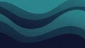 Abstract flowing waves of deep teal and dark navy blue creating a smooth gradient background with subtle texture Royalty Free Stock Photo
