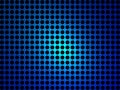 Texture with silhouette of heptagon in symmetrical lines, wallpaper, background, white and blue circular gradient, geometric shape Royalty Free Stock Photo