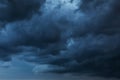 Texture of the sky covered with dark rain clouds Royalty Free Stock Photo