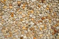 Texture of small stones. Natural background of macadam