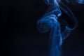 blur white smoke on black background Royalty Free Stock Photo