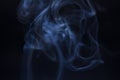 Texture smoke on black background. Royalty Free Stock Photo