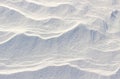 Texture of snow dunes Royalty Free Stock Photo