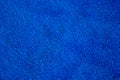 Texture of soft fluffy blue fabric Royalty Free Stock Photo
