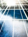 Texture of Solar cell battery panel Royalty Free Stock Photo