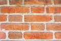 Texture of some bricks in a reddish finish