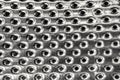 Texture of stainless steel washing machine drum Royalty Free Stock Photo