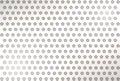 Texture with star triangles and circles in alternating lines, background, colored metal in white, geometry Royalty Free Stock Photo