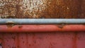 Texture of Steel surface rust and red steel below Royalty Free Stock Photo