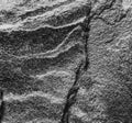 Texture of the stone flagstones Sandstone, black and white photo