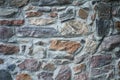 The texture of the stone. Old castle wall background. Stone wall as a background or texture. Part Royalty Free Stock Photo