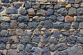Texture of a stone wall in the ancient monastery of Sevanavank. Armenia Royalty Free Stock Photo