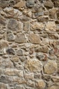 Texture of stone wall. Old castel wall, texture background. Italy Royalty Free Stock Photo