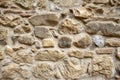 Texture of stone wall. Old castel wall, texture background. Italy Royalty Free Stock Photo