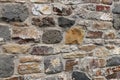 Texture of a stone wall. Old castle stone wall texture background. Royalty Free Stock Photo