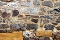 Texture of a stone wall. Old castle stone wall texture background. Royalty Free Stock Photo
