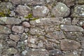 Texture of a stone wall. Old castle stone wall background. Wall made of wild stone. Natural background Royalty Free Stock Photo