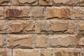 Texture of a stone wall. Part of a building wall. Close-up