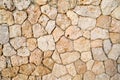 Texture of a stone wall, roads from stones, bricks, cobblestones, tiles with sandy seams of gray ancient . The background Royalty Free Stock Photo