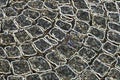 texture of stones, paved pavement, embossed stones Royalty Free Stock Photo