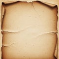 The texture suggests fragility and brittleness typical of old documents Royalty Free Stock Photo