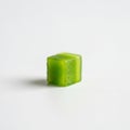 Texture suggests it is a piece of fruit or vegetable, possibly a green Royalty Free Stock Photo