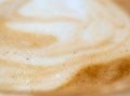 Texture surface of soft and delicate milk froth in a cup of coffee Royalty Free Stock Photo