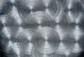 The texture of a surface of a steel sheet with a concentric pattern