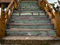 Vintage and Teak Wooden Stairs