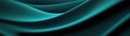 Texture Teal Paper Strict Smooth Curves Minimal Style Panoramic Banner. Generative AI