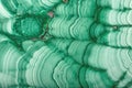 Texture with thin waves of fine green malachite