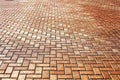 Texture tile paved roadway Royalty Free Stock Photo