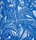 Texture of a transparent stretching plastic film for packaging products Royalty Free Stock Photo