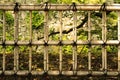 Texture of tropical design house wall made from bamboo Royalty Free Stock Photo