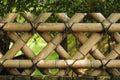 Texture of tropical design house wall made from bamboo Royalty Free Stock Photo