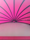 Texture under pink building umbrella or awning Royalty Free Stock Photo