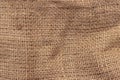 The texture of an uneven roughly woven burlap