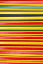 Texture vertical strips pencils of various color alternating Royalty Free Stock Photo