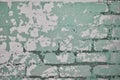 The texture of a very old brick wall with a peeling and rough co Royalty Free Stock Photo