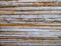 Texture of a vintage wooden wall with horizontal lines. Royalty Free Stock Photo